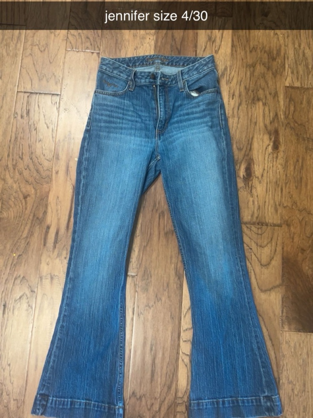 Jenni Blue Denim Flare Jeans